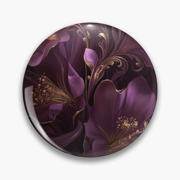 Item preview, Luxurious Botanical Art - Royal Amethyst Floral Elegance  designed and sold by MiraLumeStudio.