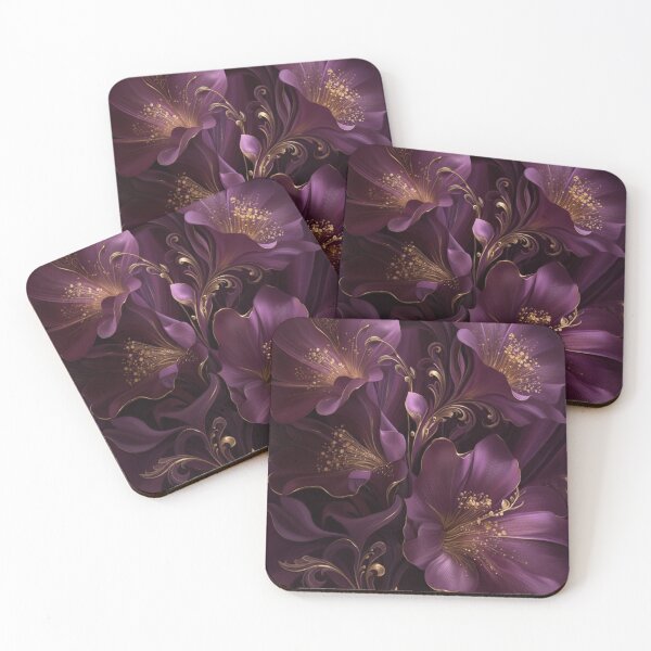 Item preview, Luxurious Botanical Art - Royal Amethyst Floral Elegance  designed and sold by MiraLumeStudio.