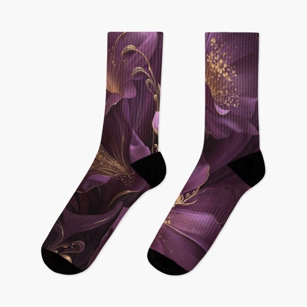 Item preview, Luxurious Botanical Art - Royal Amethyst Floral Elegance  designed and sold by MiraLumeStudio.