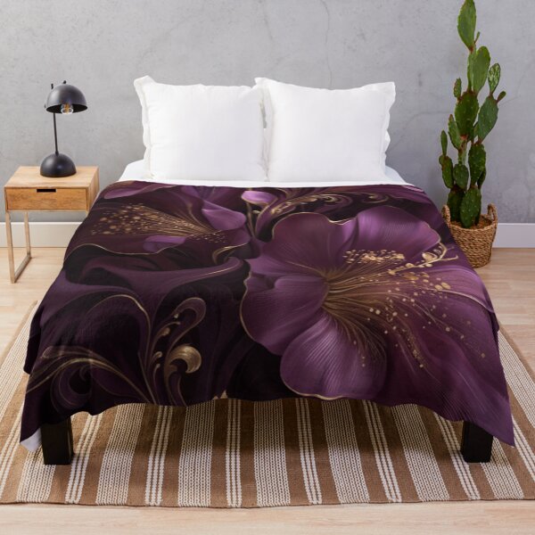 Item preview, Luxurious Botanical Art - Royal Amethyst Floral Elegance  designed and sold by MiraLumeStudio.