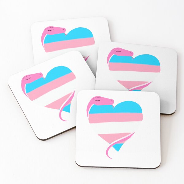 Item preview, Snake Hugs: Transgender Flag  designed and sold by gaydragongeek.
