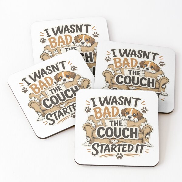 Item preview, I Wasn't Bad The Couch Started It Funny Dog Owner Humor Design designed and sold by SoulThread Studio.