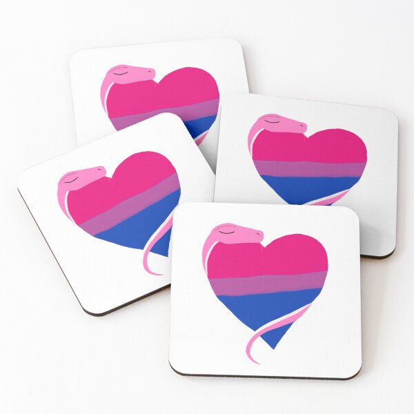 Item preview, Snake Hugs: Bisexual Flag  designed and sold by gaydragongeek.