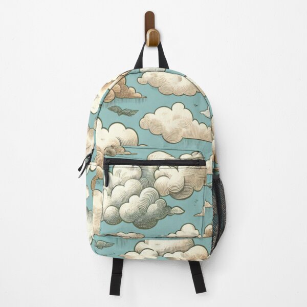 Item preview, Vintage Cloud Pattern | Dreamy Sky Illustration | Whimsical Cottagecore Clouds | Retro Celestial Wallpaper | Soft Blue Sky Design designed and sold by Fernhaven.