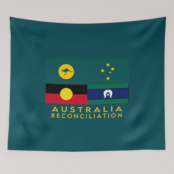 Item preview, Australia Kangaroo Sun Reconciliation Flag. 2024 with title Australia.  designed and sold by Kangaroo Sun.