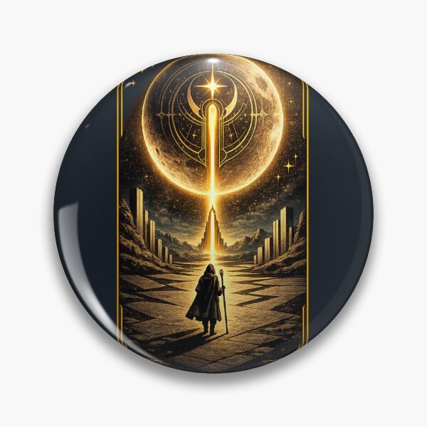 Item preview, The Pilgrim and the Moon designed and sold by Sanctum Icons.