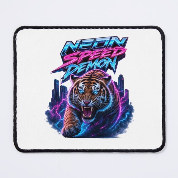 Item preview, Neon Speed Demon – Futuristic Cyberpunk Digital Artwork designed and sold by THAMIM REALITY 2.0.
