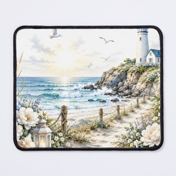 Item preview, Noadiah Coastal Nursery Wall Art – Christian Lighthouse Baby Name Decor designed and sold by LoveNurseries.