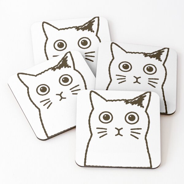 Item preview, Cat in headlights designed and sold by QuirkyCritterCo.