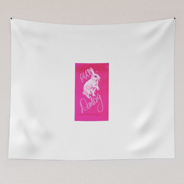 Item preview, Surreal Melting Pink Bunny - Ohh Darling designed and sold by y2kponyclub.
