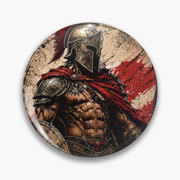 Item preview, Spartan Warrior Art Vintage Greek Gladiator Helmet Battle Graphic designed and sold by WormJ.