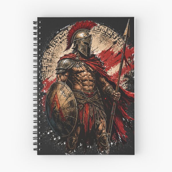 Item preview, Spartan Warrior Art Vintage Greek Gladiator Helmet Battle Graphic designed and sold by WormJ.