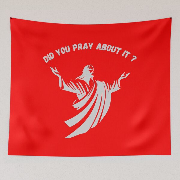 Item preview, Did You Pray About It ? Christian Jesus Quote designed and sold by ConcepTWM.