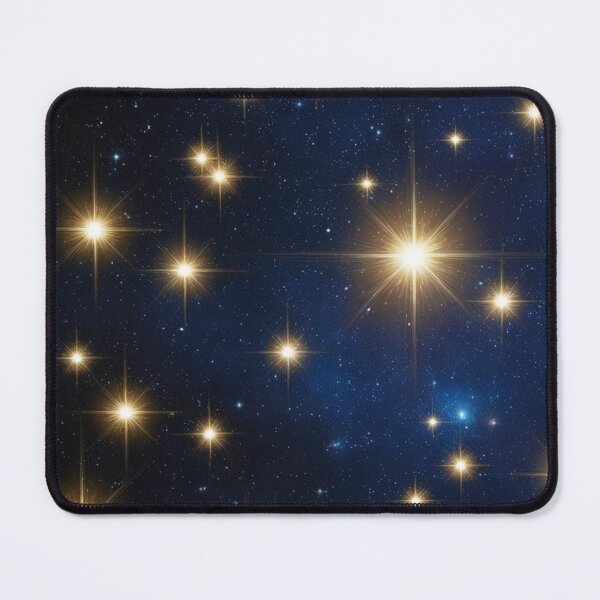 Item preview, Golden Starry Sky Pattern | Celestial Night Sky Design | Magical Stars Wallpaper | Cosmic Galaxy Background | Dreamy Astronomy Art designed and sold by Fernhaven.