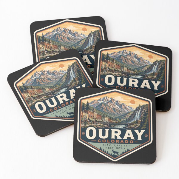 Item preview, Ouray Colorado Vintage Mountain Badge | San Juan Peaks | Historic Alpine Town designed and sold by CosmicAnomaly.