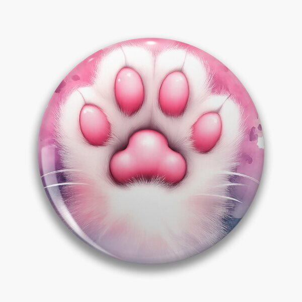 Item preview, Cute Fluffy Cat Paw Watercolor Pink Aesthetic designed and sold by Core design hub .