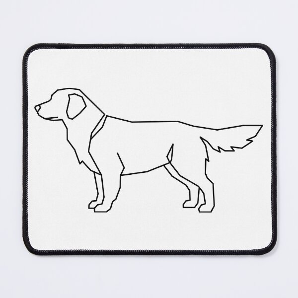 Item preview, Golden Retriever Minimalist Line Art Sticker Dog Lover Gift designed and sold by PetInkCo.