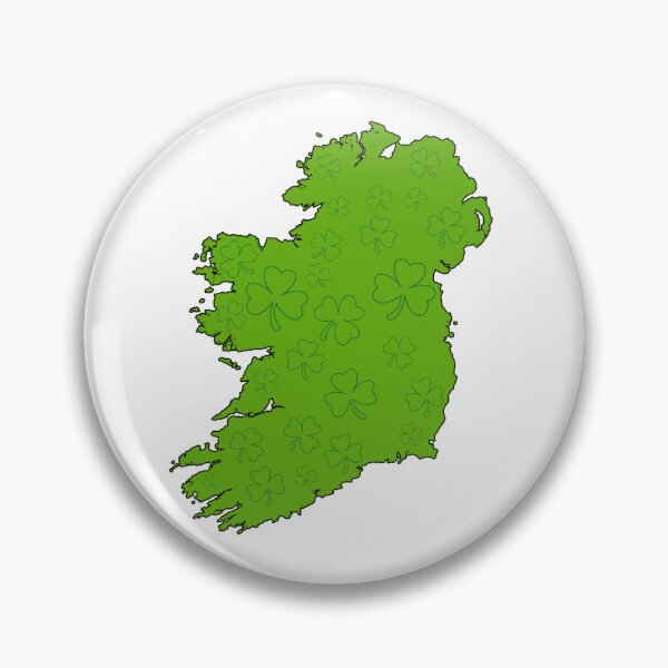Item preview, Shamrock Island of Ireland Green Clover Map Irish Heritage Design designed and sold by heartofireland.