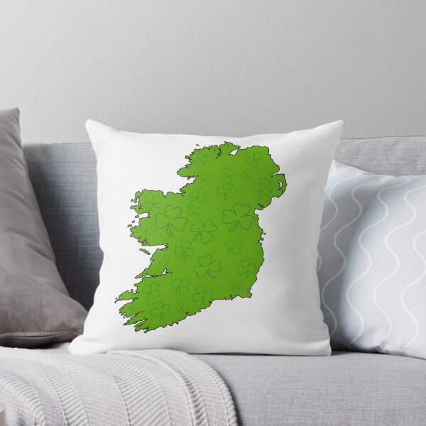 Item preview, Shamrock Island of Ireland Green Clover Map Irish Heritage Design designed and sold by heartofireland.