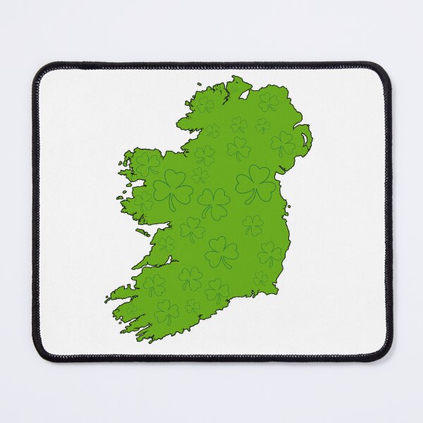 Item preview, Shamrock Island of Ireland Green Clover Map Irish Heritage Design designed and sold by heartofireland.