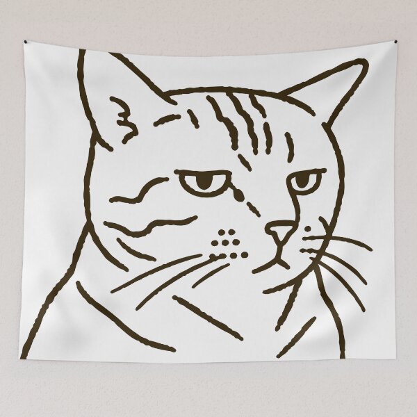 Item preview, Side eye cat designed and sold by QuirkyCritterCo.
