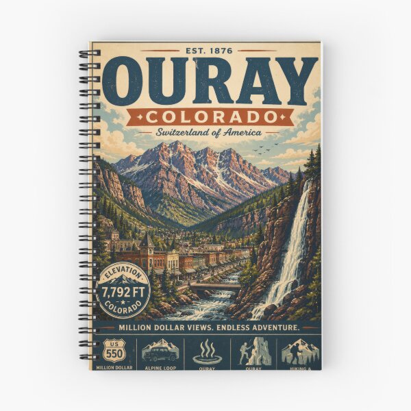 Item preview, Ouray Colorado Waterfall Valley | San Juan Mountains | Switzerland of America designed and sold by CosmicAnomaly.