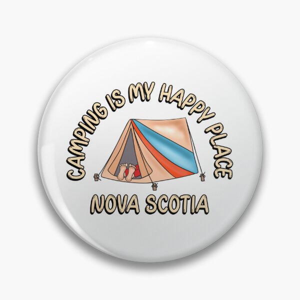 Item preview, Funny Camping Nova Scotia Canada designed and sold by Sartoris Art.