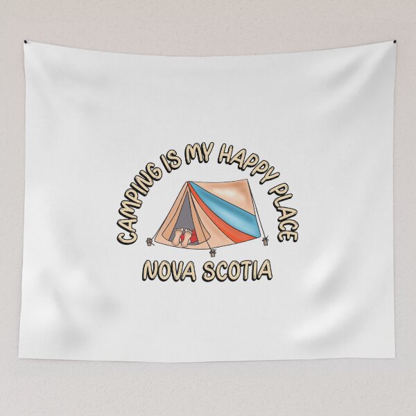 Item preview, Funny Camping Nova Scotia Canada designed and sold by Sartoris Art.