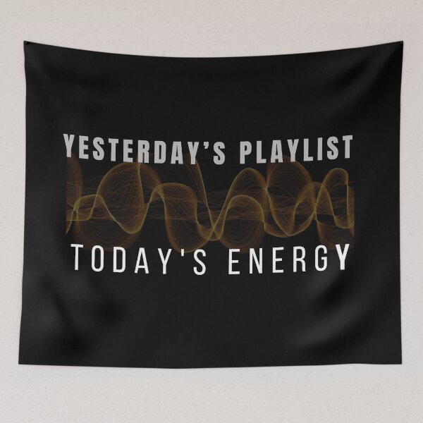 Item preview, Yesterday’s Playlist Today’s Energy - Retro Music Minimalist Nostalgia designed and sold by TeeAauthenticF.