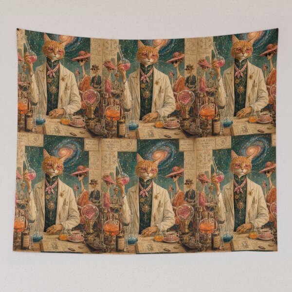 Item preview, The Alchemist Cat - Felis Catus Laboratory. designed and sold by Natalia-Vlad.