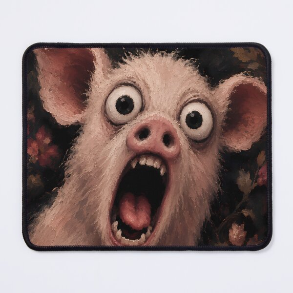 Item preview, Crazy Screaming Pig Horror Art designed and sold by VitSArt.