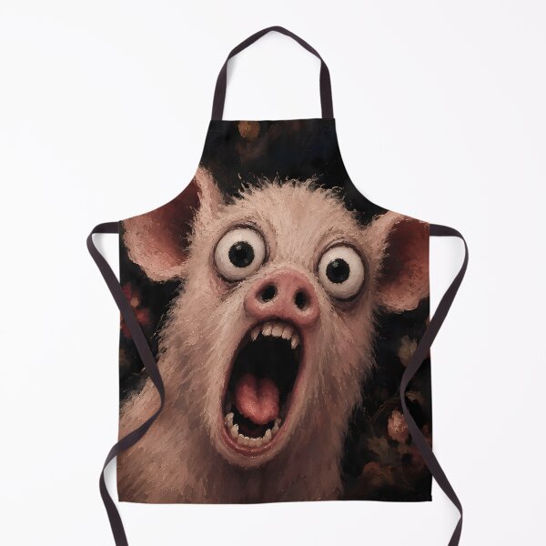 Item preview, Crazy Screaming Pig Horror Art designed and sold by VitSArt.