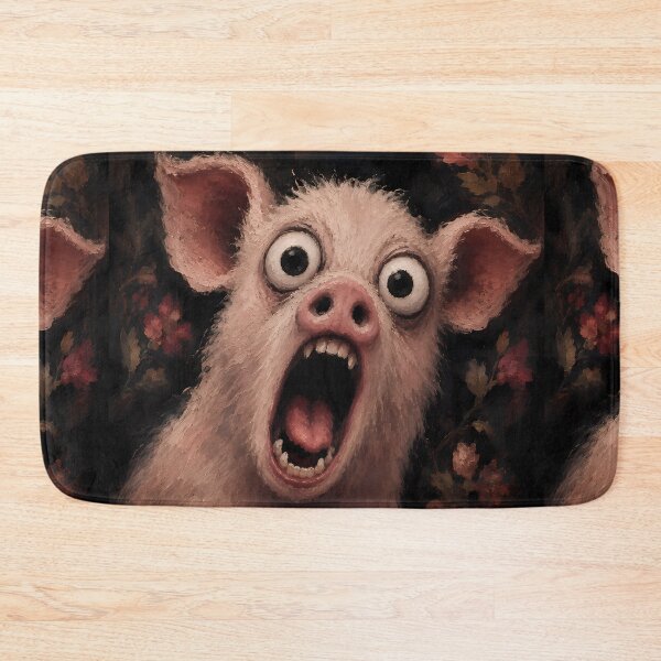 Item preview, Crazy Screaming Pig Horror Art designed and sold by VitSArt.