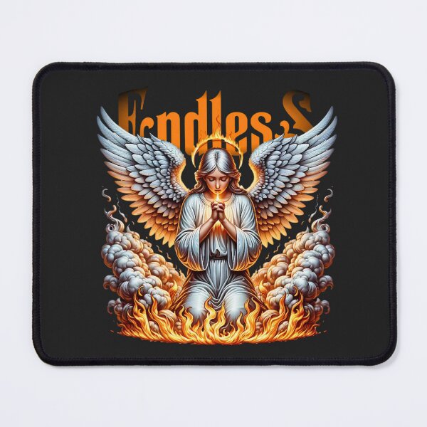Item preview, Endless Prayer Angel - Fiery Wings Divine Religious Art designed and sold by PrimalBeastLab.