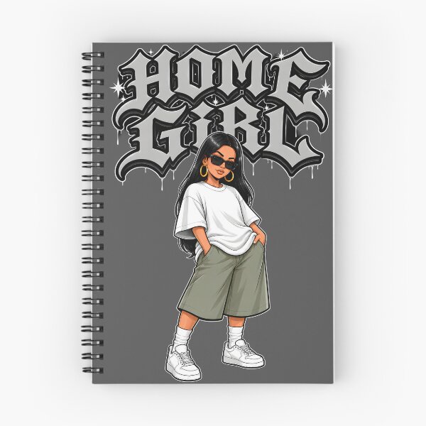 Item preview, Homegirl – Chola Streetwear White Tee Baggy Shorts Latina Art designed and sold by MagoStickerz.