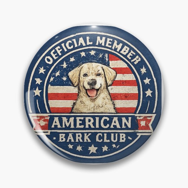 Item preview, Official Member American Bark Club Patriotic Dog Lover Shirt designed and sold by PoojaArtLab.