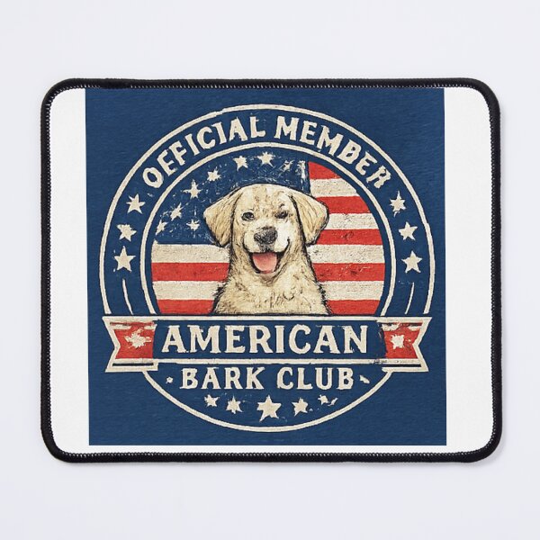 Item preview, Official Member American Bark Club Patriotic Dog Lover Shirt designed and sold by PoojaArtLab.