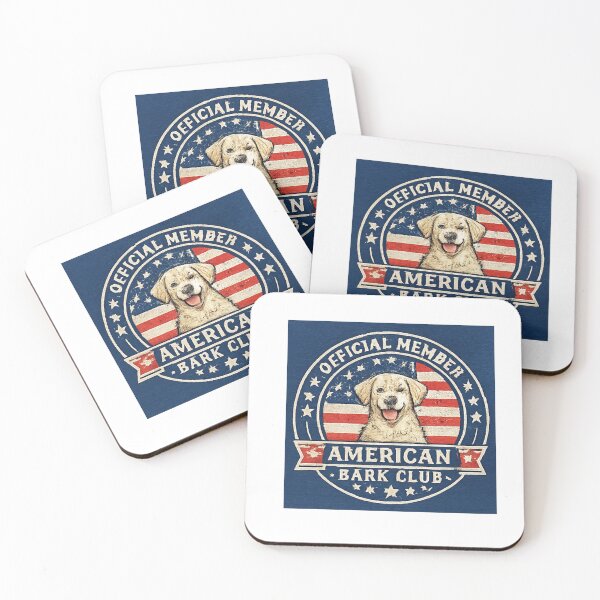 Item preview, Official Member American Bark Club Patriotic Dog Lover Shirt designed and sold by PoojaArtLab.