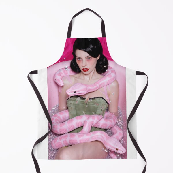 Item preview, Surreal Pink Snake Bathtub Portrait - Marina designed and sold by y2kponyclub.