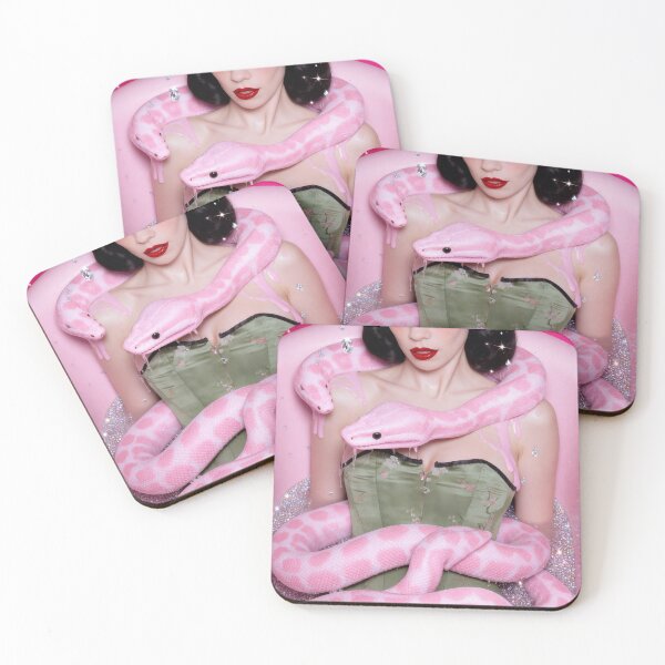 Item preview, Surreal Pink Snake Bathtub Portrait - Marina designed and sold by y2kponyclub.