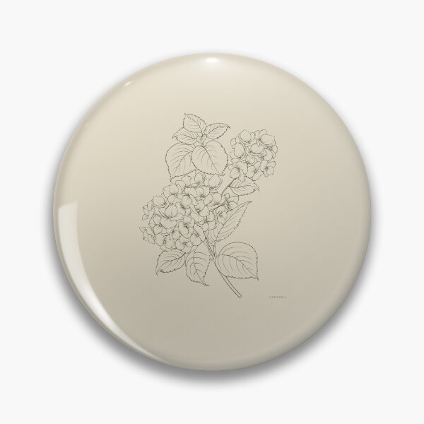 Item preview, Botanical Hydrangea Line Art Flower Sketch Edition I designed and sold by smaragdstudio.