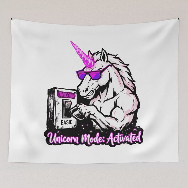 Item preview, Unicorn Mode Activated Badass Unicorn designed and sold by XYZ LAB by Jesuperman.