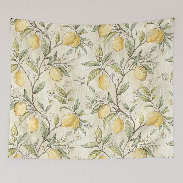 Item preview, Vintage Lemon Blossom Botanical Pattern designed and sold by Petal & Pattern Co.
