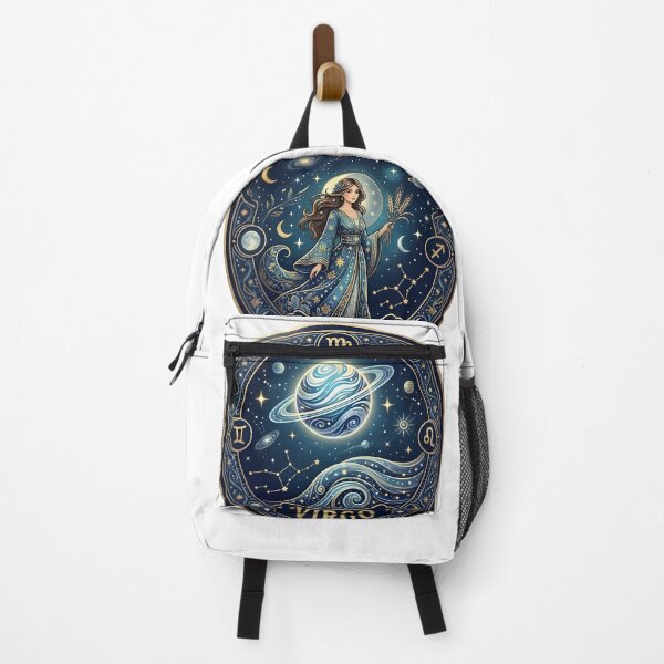Item preview, Virgo Zodiac Double Sticker Set Planet Goddess Celestial designed and sold by Zodiac Celestial Art.