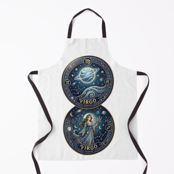 Item preview, Virgo Zodiac Double Sticker Set Planet Goddess Celestial designed and sold by Zodiac Celestial Art.