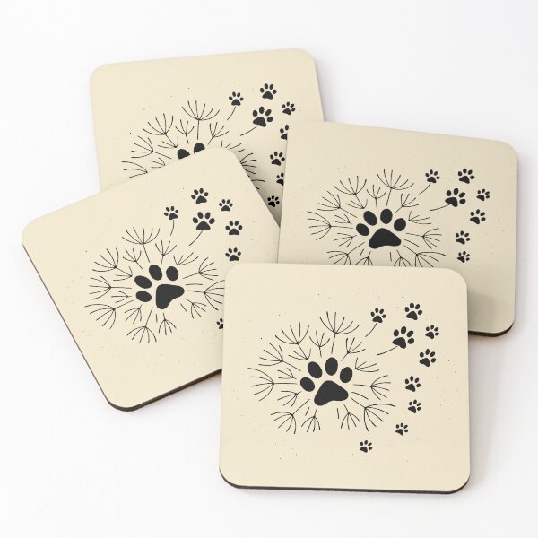 Item preview, Black Double Heart Paw Print designed and sold by Corvoria.