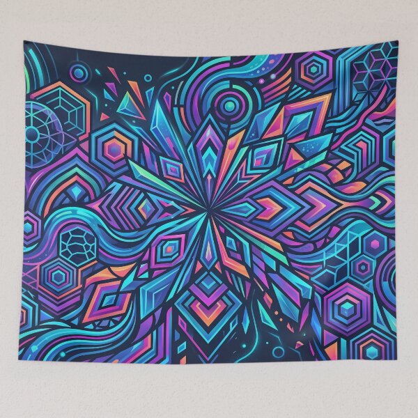 Item preview, New Yellow Blue Green Red Modern Aesthetics Design designed and sold by ART ATTACK ZONE.