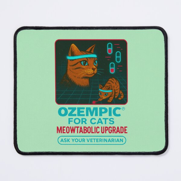 Item preview, Meowtabolic Upgrade – Ozempic Cat Parody  designed and sold by Never2Soon.
