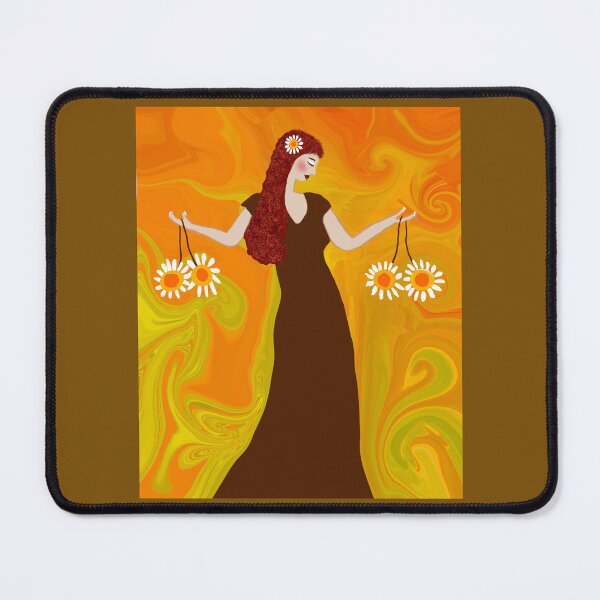 Item preview, Woman with Sunflower Mandalas designed and sold by Elaine M Hayward .