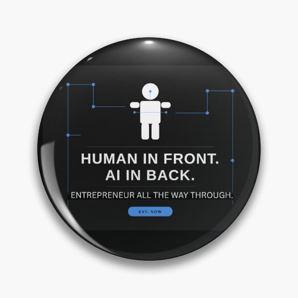 Item preview, AI Entrepreneur T-Shirt | Funny Gift for Small Business Owner | Tech Humor Tee Human in Back. AI in Front. Entrepreneur All the Way Through. designed and sold by TotalPopTech.